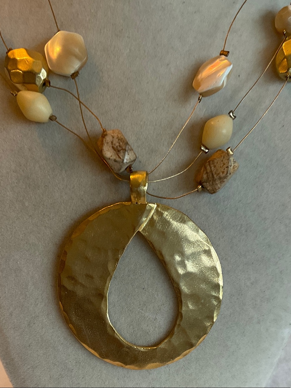 Chico’s Elegant Gold-Tone Multi-Strand Necklace - Picture 2 of 4